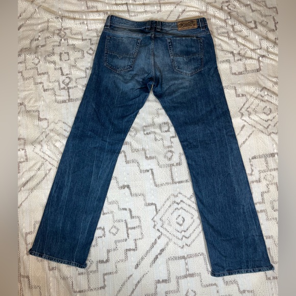 Diesel Men's Distressed Blue Jeans - Picture 7 of 12